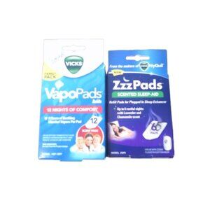 Lot of 2 VapoPads Vicks Vapo Pad refills and ZZZ Pads (scented)